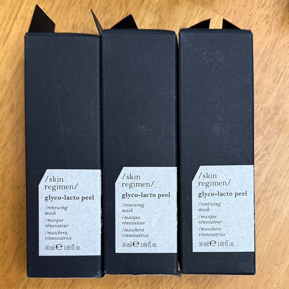 Skin Regimen Glyco-Lacto Peel Renewing Mask - Black & Light Gray Box (3 Pack)